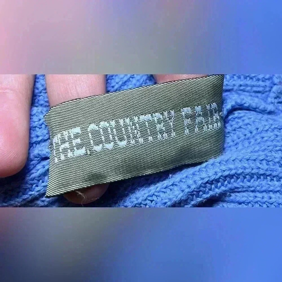 The Country Fair Boutique Women's Turtleneck Sweater, Periwinkle,SZ Small,Great - Picture 4 of 8